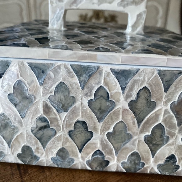 Beautiful Moroccan tile style large jewelry box NWT - Picture 10 of 16